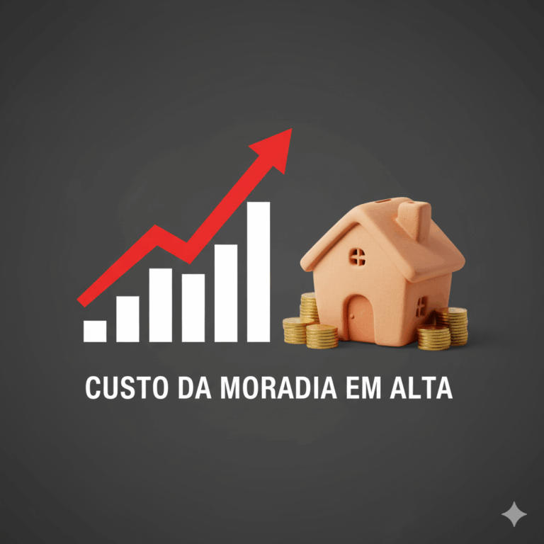 Gráfico mostrando a alta do IGP-M e seu impacto no reajuste de aluguel em 2025.